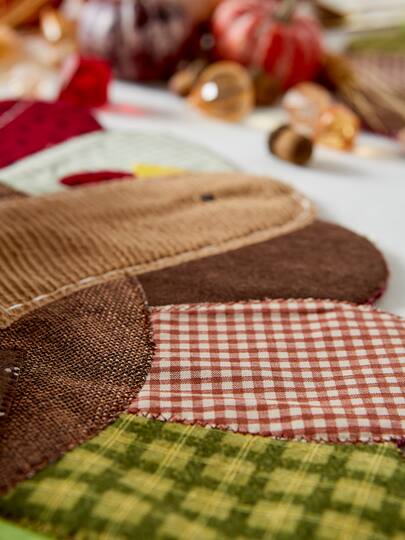 DII® Embroidered Turkey Placemat Set